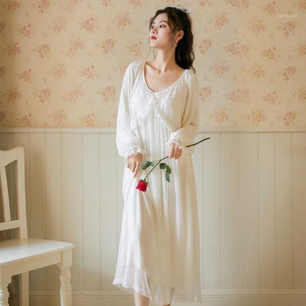 

roseheart white women homewear female sleepwear night dress long lace v neck nightwear nightgown sleepwear court gown1, Black;red