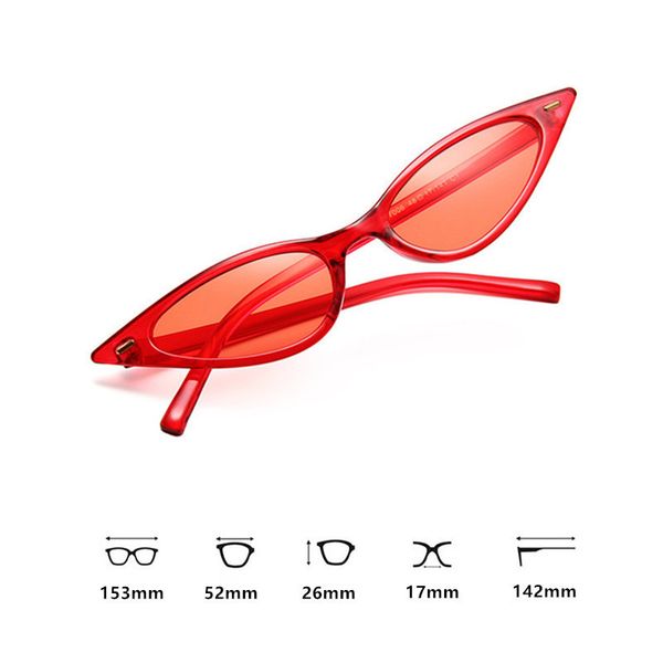 

black red cateye eyewear women brand designer newpurple small triangle vintage sun glasses retro cat eye sunglasses