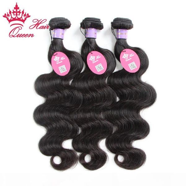 

queen hair 2bundles lot malaysian virgin weave human hair extension 8"-28" human hair body wave dhl ing, Black