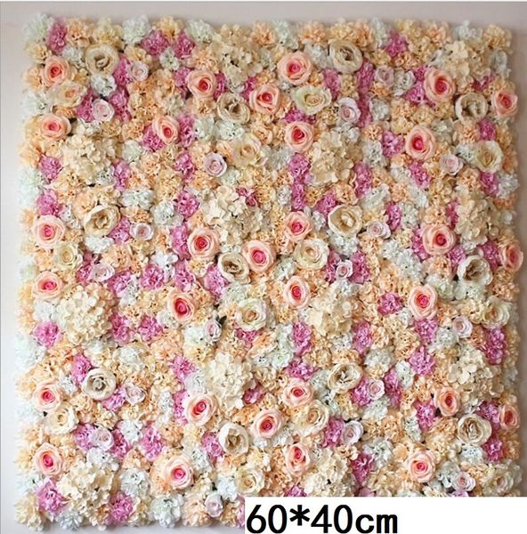 

60x40cm artificial silk rose flower wall wedding christmas decoration decorative silk hydrangea wedding decoration backdrop 1026