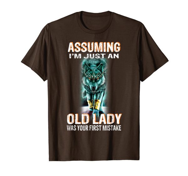 

assuming i'm just an old lady was your first mistake wolf, White;black