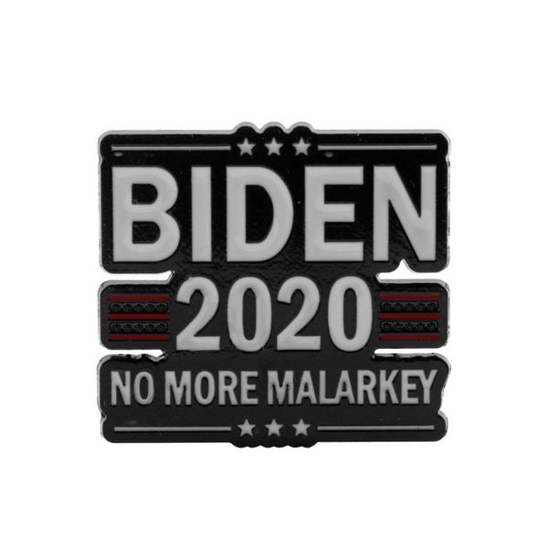 

новый знак брошь байдена 2020 trump 2020 no more malarkey / billshit эмаль броши pin отворотом supportor final pk круглый обратный отсчет wm, Gray