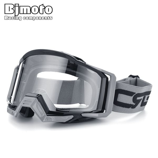 

bjmoto марка мотокросс очки очки лыжи спорт глаз ware mx off road каски gafas мотоциклов goggle для atv dh mtb, White;black