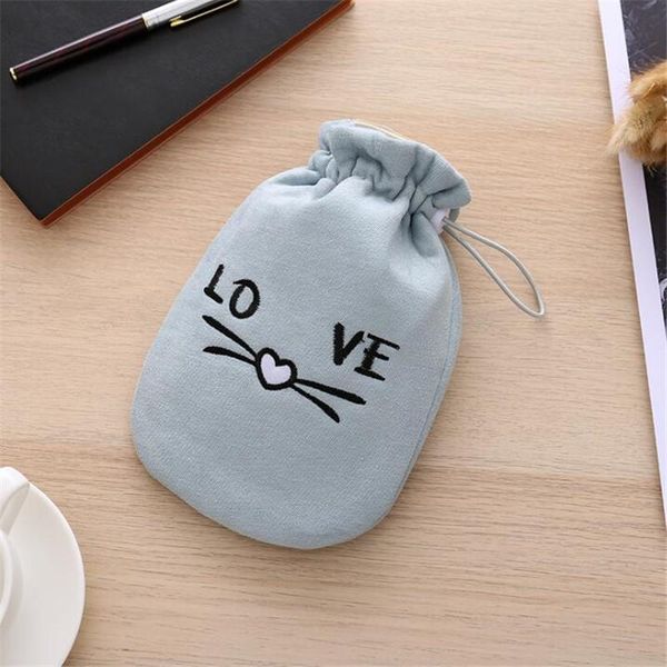 

350ml cartoon cat water injection water bottle explosion proof watering plush warm water bag plush bag removable hand warmer bbyltj
