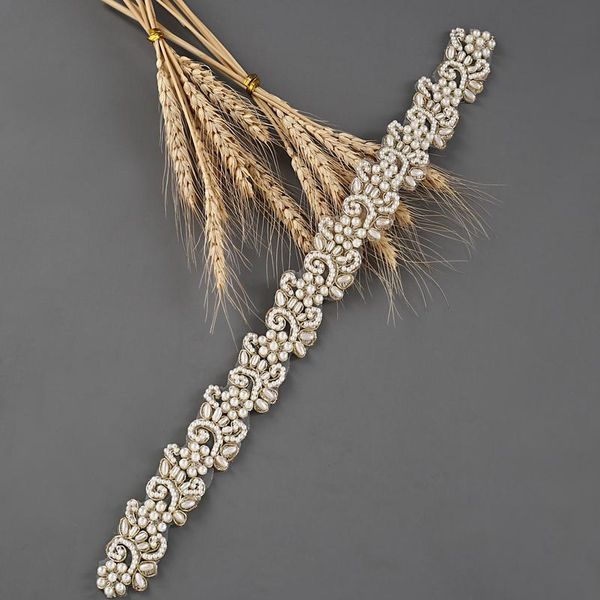 

golden wedding accessories pearl bridal belt bridal girdle bridal ribbon belt wedding dress belt for bridesmaids dresse qylghr, White