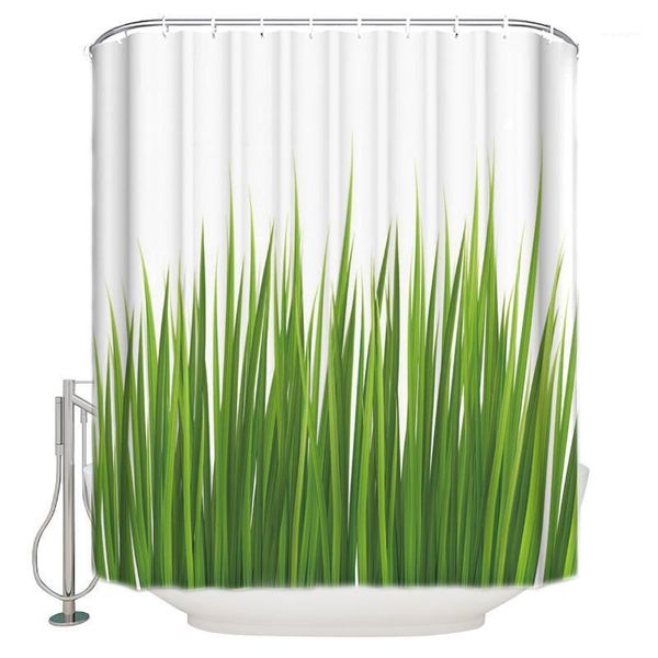 

shower curtains green grass simpleshower curtain bathroom decorative fabric waterproof curtain1