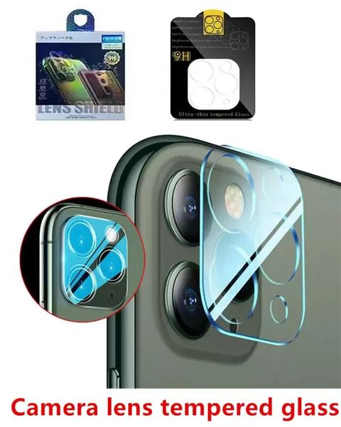 

screen protectors with box package 3d 9h full coverage clear transparent camera lens tempered glass for iphone x xs 11 12 pro max