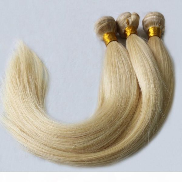 

silky straight brazilian virgin hair extension 8-26inch 3bundles lot color 613# blonde peruvian indian malaysian human hair weave, Black