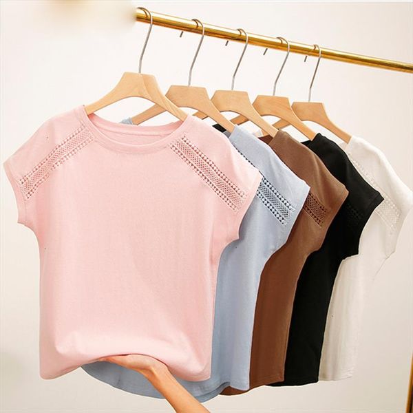 

female t shirt women 2020 summer cotton t shirts for women black white pink plus size tshirt short sleeve shirts