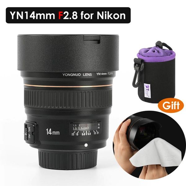 

other cctv cameras yongnuo yn14mm f2.8 ultra-wide angle prime lens auto focus af mf metal mount for nikon d750 d810 d7200 d850 d610 d760 dsl