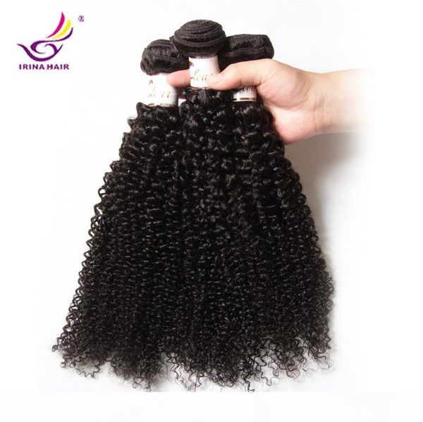 

20% off 2017 new arrival dyeable peruvian brazilian virgin hair afro kinky curly 3 bundles lot human hair weft ing, Black