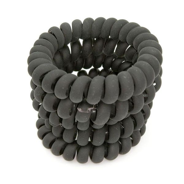

размер 5.5cm gum для аксессуары кольца канатные bands hairband упругие волосы женщины телефонный провод резинка для волос bbyshb bdehome, Silver