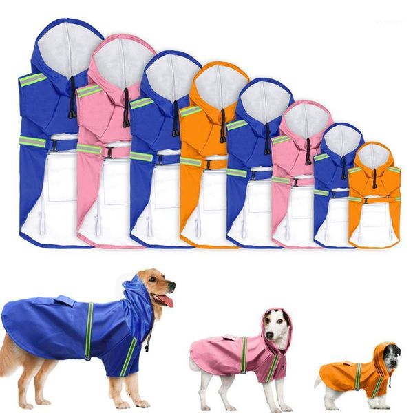

pet dog raincoat waterproof dogs rain jackets safety rainwear dog jumpsuits poncho clothes raincoats for small medium large dogs1