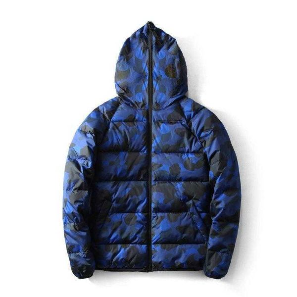 

new fashion mens down jacket stylist hoodie men casual green blue wholesale, Black