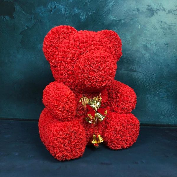 

girlfriend or christmas kids christmas creative 2020 artificial foam 70cm rose new bear for bear gift rose to handmade teddy fsjds
