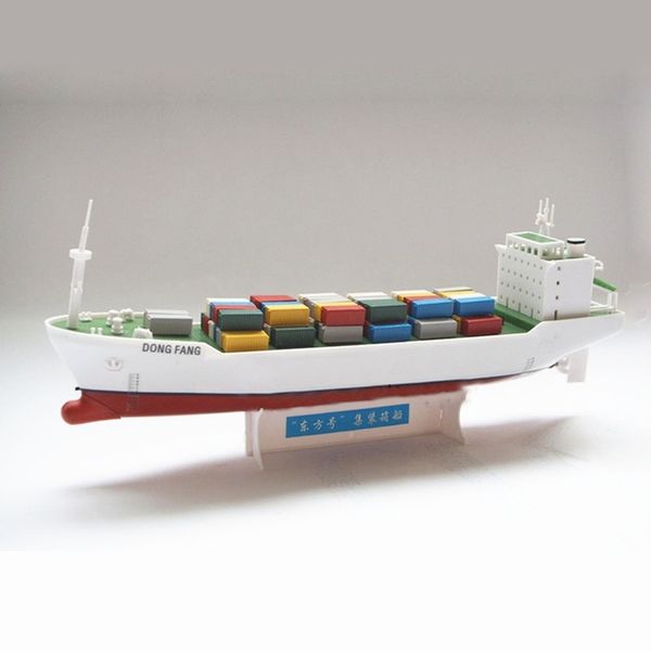

oriental electric powered container ships assembly model kits diy educational toys learn ship structure children gifts y200428