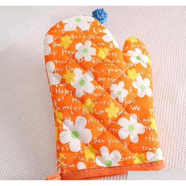 

cute cartoon kitchen cooking microwave oven mitt insulated non-slip glove kitchen accessory style random ui7gm