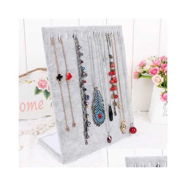 

l shaped necklace stand jewelry pendants display jewelry organizer shelf pendant holder jewelry decoration showcase q5629, Black