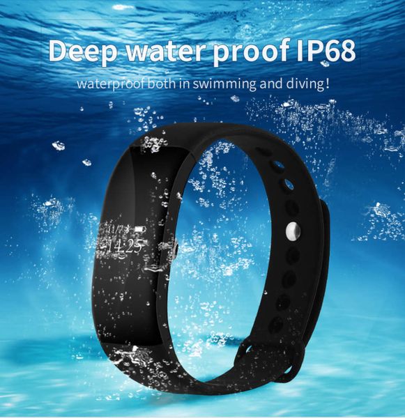 

heart rate meter, intelligent blood prsure wristband, waterproof ip68, v66