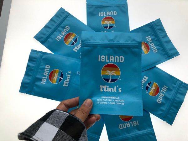 

остров local упаковка edibles сумка корзина пусто мешок pre-ролл майларового фрукты minis пакет bbyeam bwkf