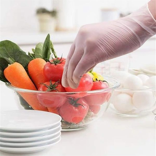 

factory9mkodisposable glove nitrile pvc plastic transparent gloves powder 69