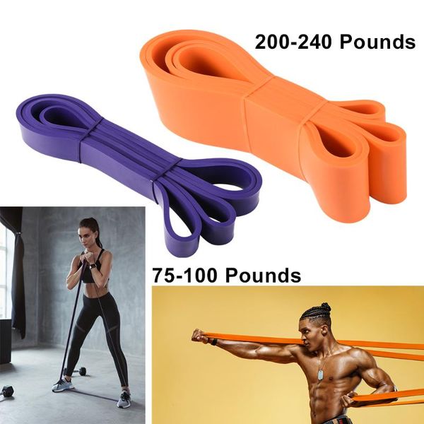 

resistance bands band 208cm exercise elastic workout ruber loop strength pilates gym yoga fitness equipment training expander