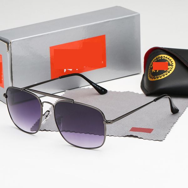 

redhesthr brand дизайнерские пилотные солнцезащитные очки для мужчин женщины металлическая рамка uv400 красочный градиентный объектив с бесп, White;black