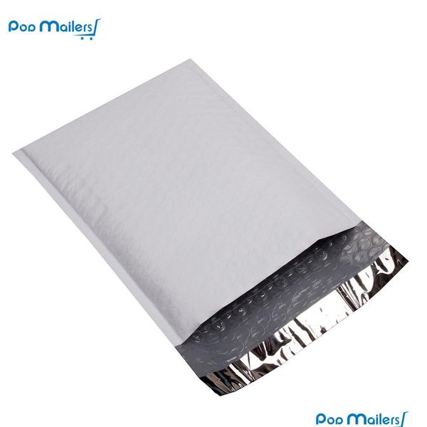 

wholesale- 10 pcs / pack, 120*180mm white usable space poly bubble mailer envelopes padded mailin jllnxf dh_garden
