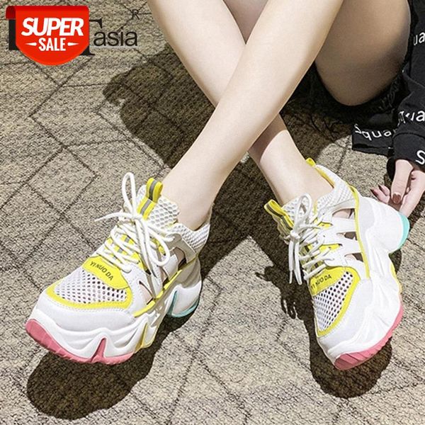 

doratasia new trendy rainbow platform sneakers cool flat platform flats women summer breathable cool shoes woman #zv8i