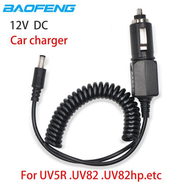 

walkie talkie original baofeng 12v dc car charger cable line for uv-5r uv-82 uv82 uv5r uv-9r plus uv9r uvh9 accessories