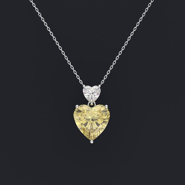 Nuovo amore collana di diamanti a forma di cuore femminile Giappone e Corea del Sud catena corta clavicola regalo per fidanzata gioielli squisiti Q0531