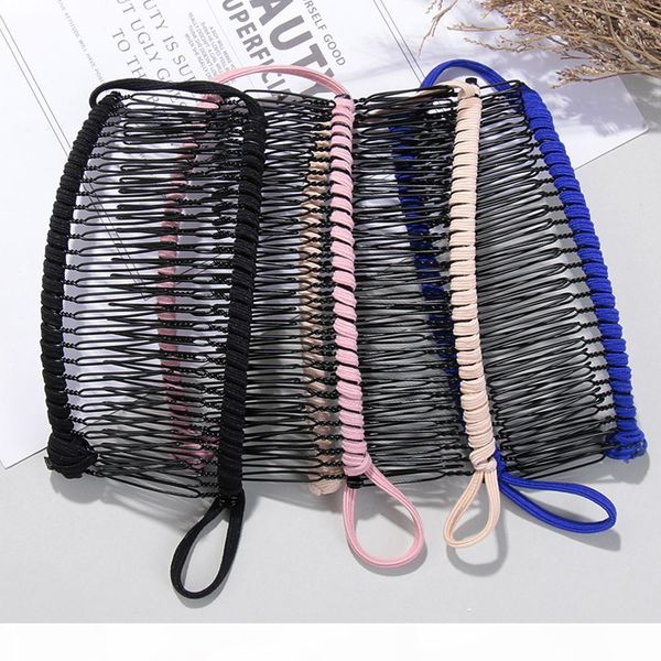 

new vintage lazy banana combs stretchable metal hairclip head massage stretchable comb gift hair styling accessories tool