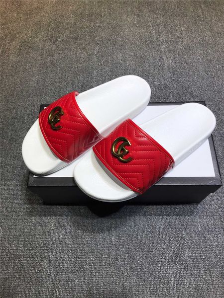 

2021 new men's and women's sandals brand-name shoes slipper summer fashion wide flat slippers thick bottom sandals slippers, Black