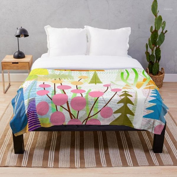 

fresh day throw blanket soft sherpa blanket bed sheet single knee office nap1