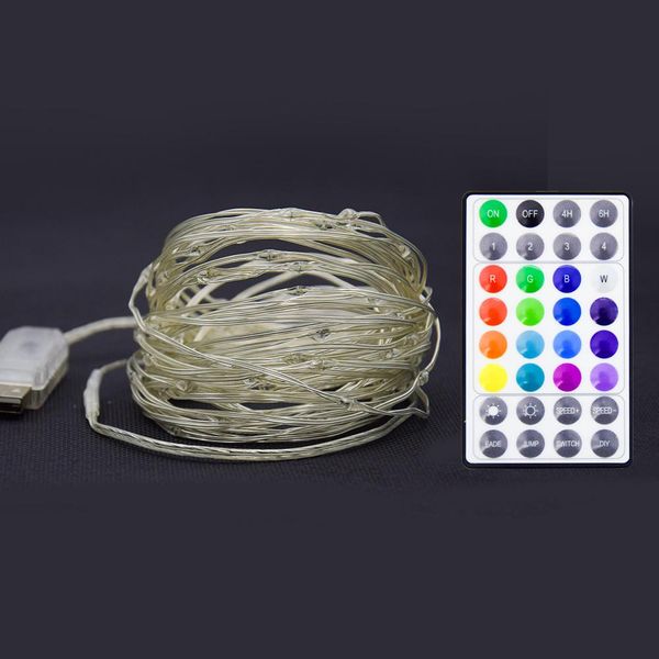 

светодиодные световые огни для рождественской елки 5 м 10 м 12 м rgb рождественские огни vine fairy lights водонепроницаемый usb led fairy s