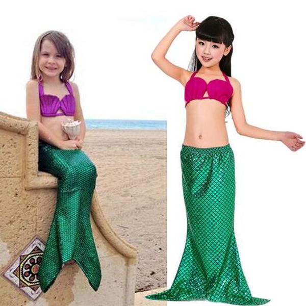 

anime costumes mermaid tail costume dress kids girl swimmable mermaid swimsuit swimwear bikini skirts children mermaid tails fo cosplay, Black