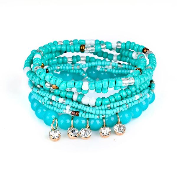 

bohemian jewelry bracelets set for women boho tassel charm multilayer beads bracelet wristband pulseras mujer femme bijouterie, Golden;silver