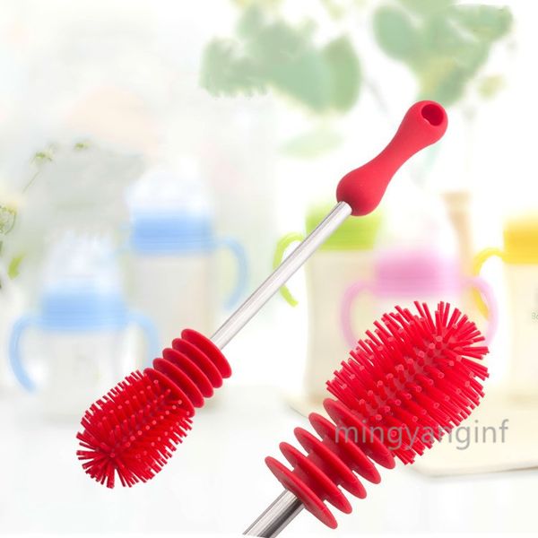 

силиконовые бутылки кисти очистки bpa free длинные ручки младенца бутылки щетки идеально подходит для стеклопластиковых бутылки для воды мас