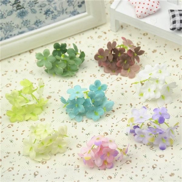 

10 шт. лот 90 гарблеев мини-розницу шелковая слива blossom искусственный цветок голова для свадебных украшений венок скрапбукинг ремесла цве