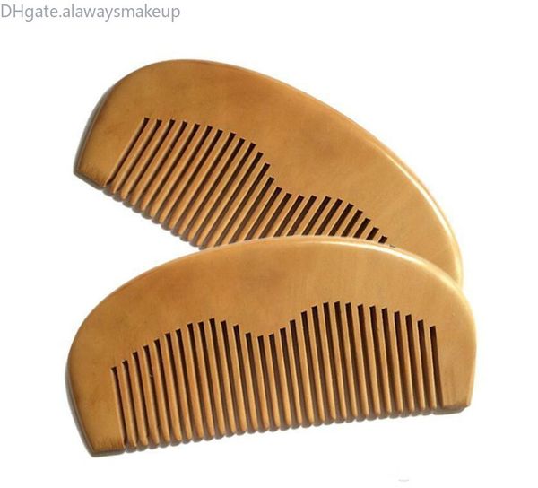 

1pcs natural peach wooden comb beard comb pocket comb 11.5*5.5*1cm ing, Silver