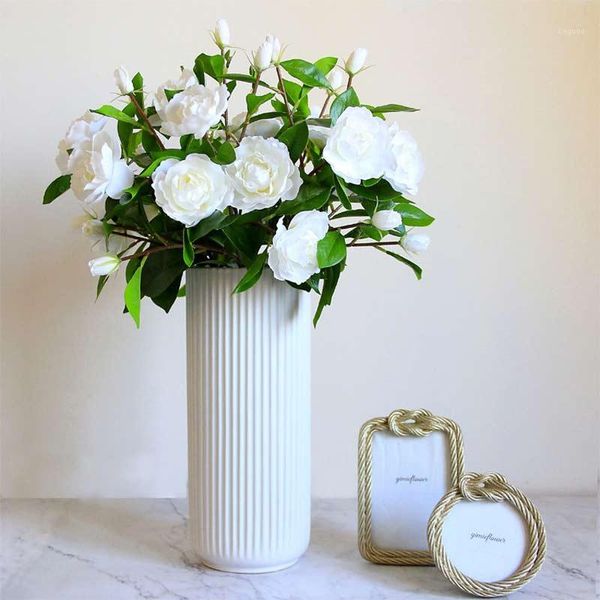 

elegant artificial gardenia flower for bridal wedding bouquet party home decoration wedding accessories diy fake plant fzzz1