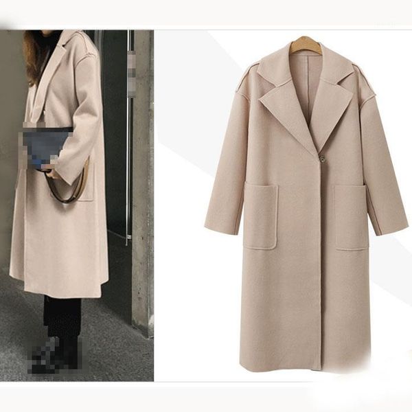 

autumn winter elegant women wool blends coat fashion bow tie belt long coat solid slim ladies blend1, Black