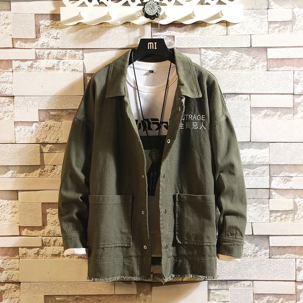 

autumn spring jacket green black men's casual middle-aged jackets for male outerwear plus oversize 4xl 5xl kg-521, Black;brown