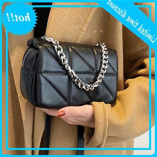 

fashion lingge chains handbags pu leather shoulders for women new designer crossbody bag brand women's handbag
