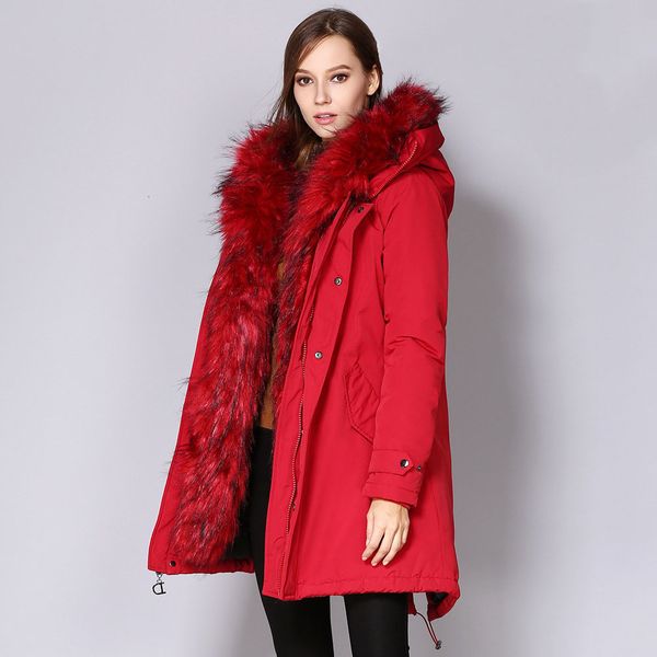 

2019 winter ladies jacket women clothing with big fur