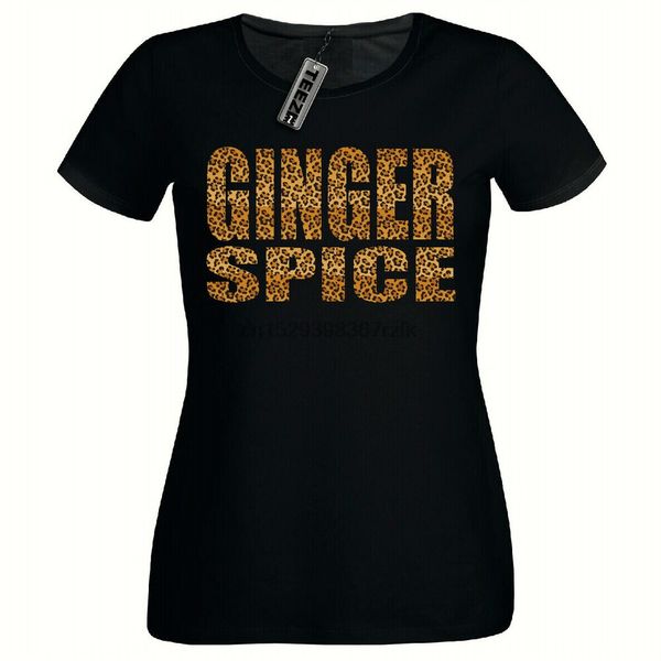 

leopard print ginger spice tshirt ladies fitted tshirtgirls t shirt sport hooded sweatshirt hoodie