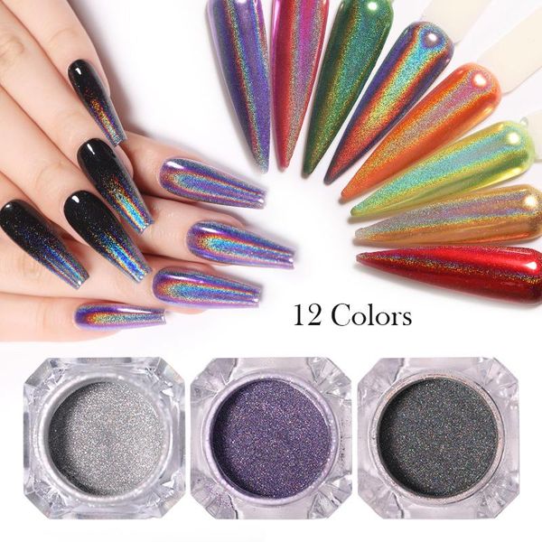 

nail glitter metallic powder mirror silver metal effect dust uv gel pigment art decorations, Silver;gold