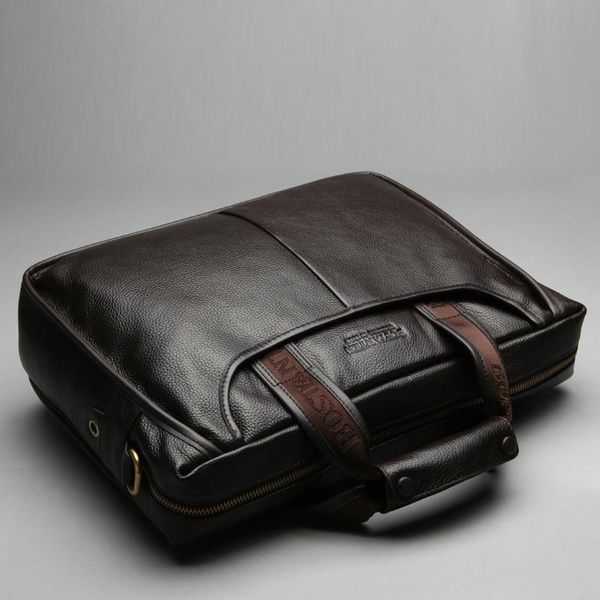 

2020 new fashion 100% genuine leather men bag shoulder bag messenger bags causal handbag lapbriefcase male