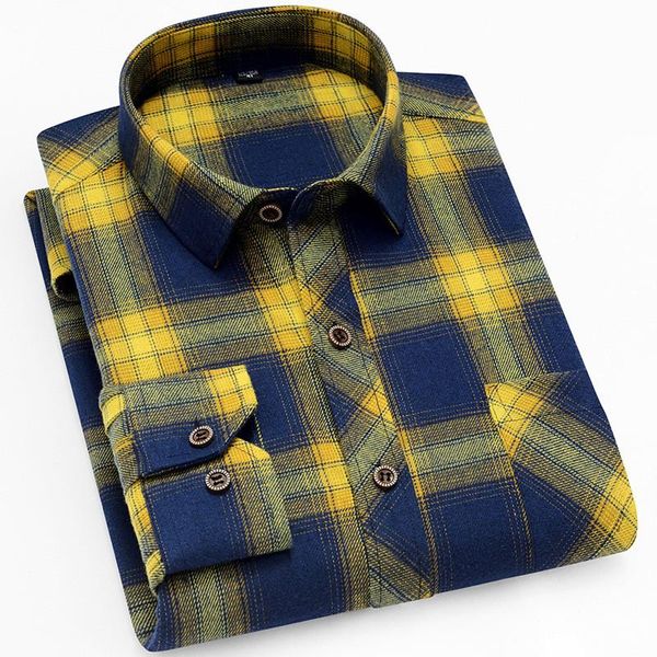 

men's casual shirts 2021 autumn spring dress men shirt warm soft long sleeve camiseta masculina chemise homme flannel plaid, White;black