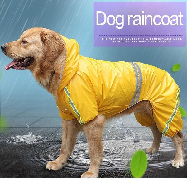 

dog raincoat pet waterproof detachable rain jacket dogs water resistant clothes floral patterns trench coat for r bbyzqc